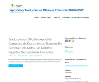 Apostillarcancilleriacolombia.com(Apostilla y Traducciones Oficiales ColombiaApostilla y Traducciones Oficiales Colombia) Screenshot