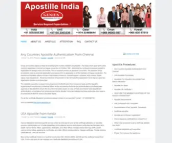 Apostilleindia.info(APOSTILLE INDIA) Screenshot