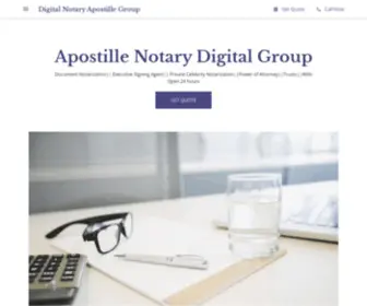 Apostillenotarypublic.net(Digital Notary Apostille Group) Screenshot