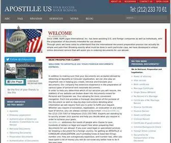 Apostille.us(Apostille US (Legalization Online)) Screenshot