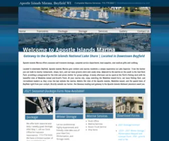 Apostleislandsmarina.com(Apostle Islands Marina in Bayfield) Screenshot