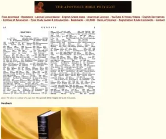 Apostolicbible.com(The Apostolic Bible Polyglot) Screenshot