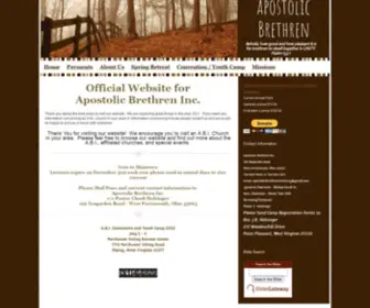 Apostolicbrethren.com(Apostolic Brethren Inc) Screenshot