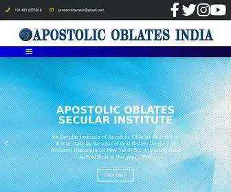 Apostolicoblatesindia.com(Servant of God) Screenshot