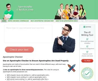 Apostrophechecker.com(Our Finest Apostrophe Checker) Screenshot
