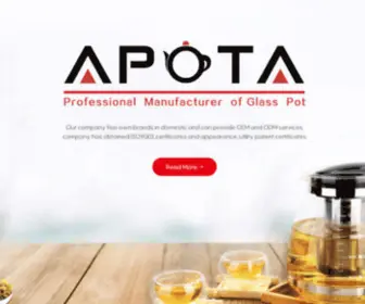 Apota.cn(Personalized Glassware Manufacturer) Screenshot