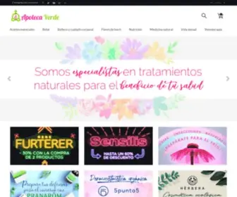 Apotecaverde.com(Farmacia con remedios Naturales Apoteca Verde) Screenshot