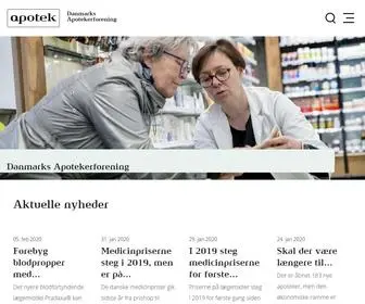 Apotekerforeningen.dk(Danmarks Apotekerforening) Screenshot