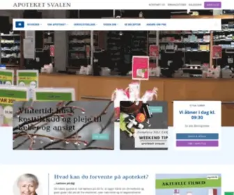 Apoteketsvalen.dk(Apoteket Svalen) Screenshot