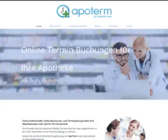 Apoterm.ch(Online Terminbuchung für Apotheken) Screenshot