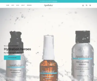 Apothaka.com(Award-winning skin barrier friendly skincare from Apothaka® UK) Screenshot