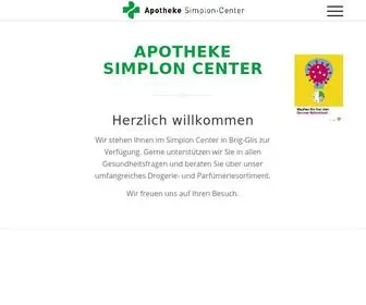 Apotheke-Simploncenter.ch(Apotheke Simplon Center) Screenshot