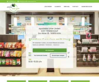 Apotheke-Unter-Linden.de(Apotheke Unter Linden Köln) Screenshot