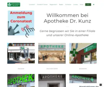 Apothekedrkunz.ch(Online Apotheke) Screenshot