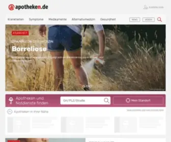 Apotheken.de(Apotheke, Notdienst, Apothekennotdienst, Notdienstsuche, Arzneimittelvorbestellung, Apotheker) Screenshot