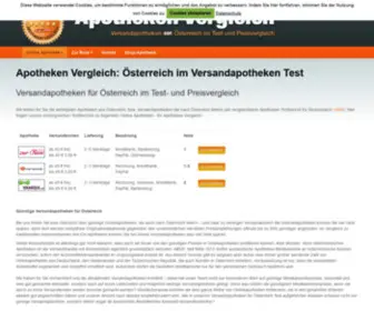 Apothekenvergleich.com(Apotheken Vergleich: Österreich im Versandapotheken Test) Screenshot