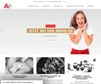 Apothekeplus.de(A-plus Service GmbH Würzburg) Screenshot