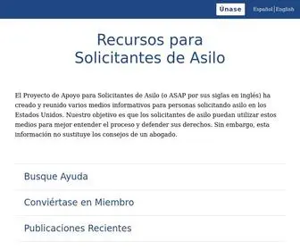 Apoyodeasilo.org(Recursos para Solicitantes de Asilo) Screenshot