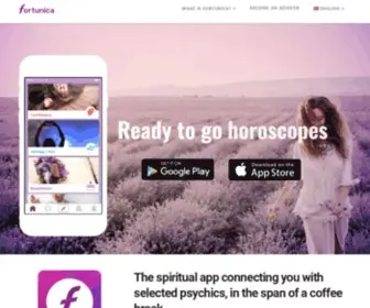 APP-Fortunica.com(The #1 App for you to Connect with Spiritual Advisors) Screenshot