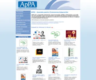Appa-Asigurari.ro(Asociatia Pentru Promovarea Asigurarilor) Screenshot