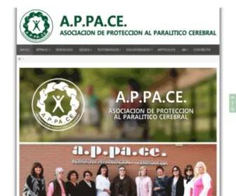 Appace.org(Asociación de Protección al Paralítico Cerebral) Screenshot