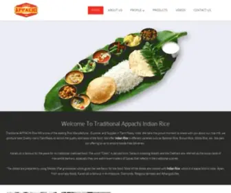 Appachibrandrice.com(Indian Rice) Screenshot