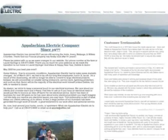 Appalachianelectricnc.com(Appalachian Electric) Screenshot