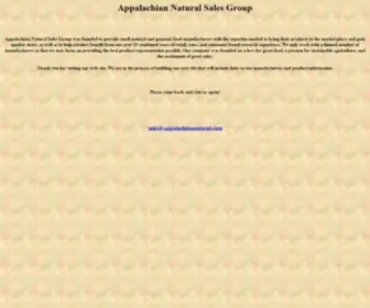 Appalachiannatural.com(Appalachian Natural Sales Group) Screenshot