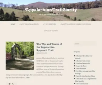 Appalachiantrailclarity.com(We all need a little clarity in our lives) Screenshot