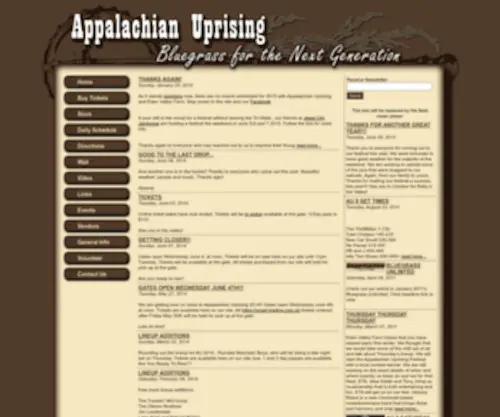 Appalachianuprising.net(Appalachian Uprising) Screenshot