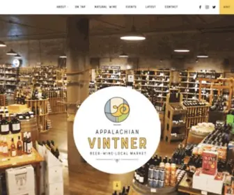 Appalachianvintner.com(Asheville Wine and Beer Retail) Screenshot