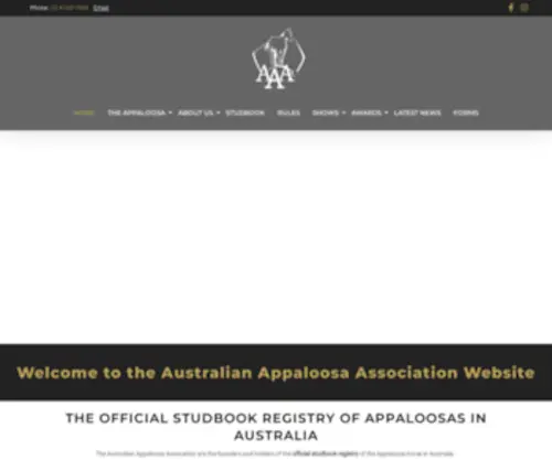 Appaloosa.org.au(Australian Appaloosa Association LTD) Screenshot