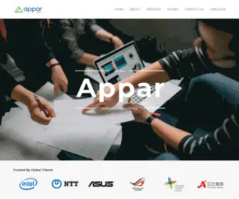 Appar.com.tw(Appar Technologies) Screenshot