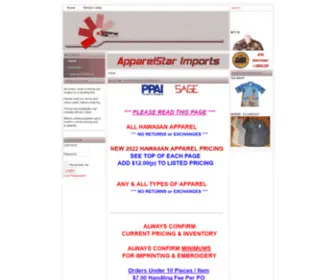 Apparelstarimports.com(Apparelstarimports) Screenshot