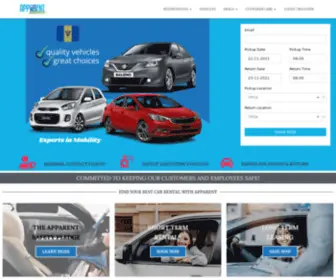 Apparentcar.com(Barbados Car Rental with appaRent) Screenshot