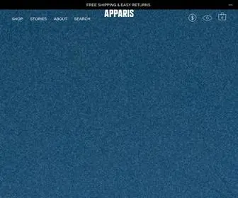 Apparis.com(APPARIS Official Site) Screenshot