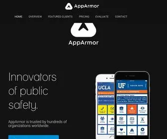 Apparmor.com(Innovators of public safety) Screenshot