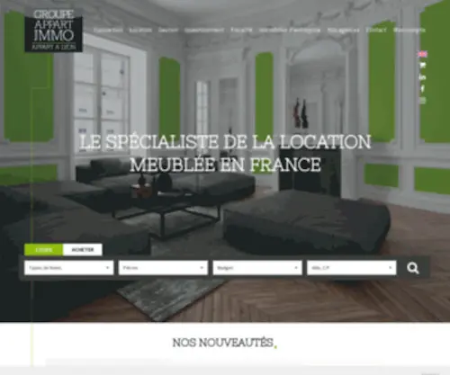 Appartalyon.fr(Agence immobilière à LYON LYON PARIS) Screenshot