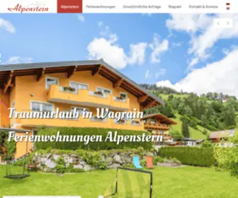 Appartement-Alpenstern.at(Ferienwohnungen Alpenstern in Wagrain im Land Salzburg) Screenshot