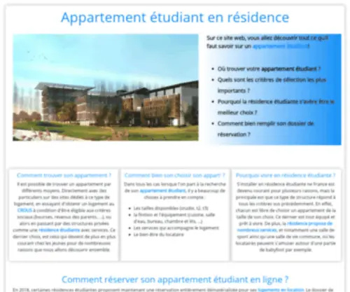 Appartement-Etudiant.com(Appartement Etudiant) Screenshot