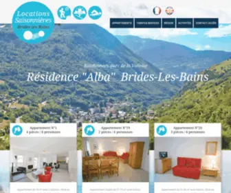 Appartementsavoie.com(Locations saisonnières appartements Brides) Screenshot