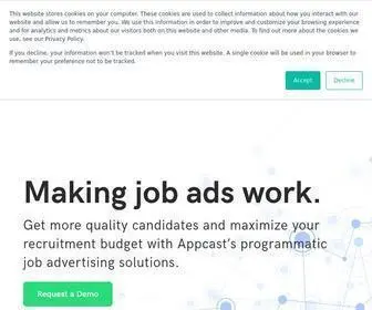 Appcast.io(Recruitment Marketing Tech Solutions) Screenshot