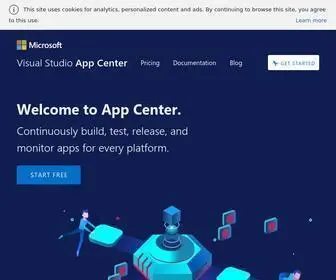 Appcenter.ms(Visual Studio App Center) Screenshot