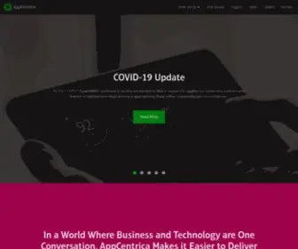 Appcentrica.com(Enabling Digital Transformation) Screenshot