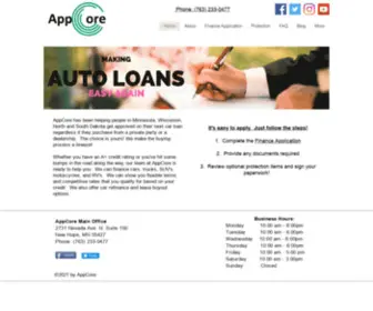 Appcoremn.com(Auto Financing That Delivers) Screenshot