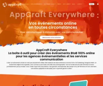 Appcraft.events(AppCraft Events: Le digital pour vos événements) Screenshot