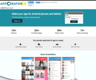 Appcreator24.com(Android Creator) Screenshot