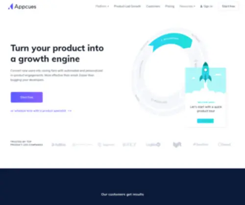 Appcues.net(Appcues) Screenshot