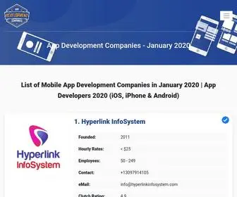 Appdevelopmentcompanies.co(App Development Companies) Screenshot