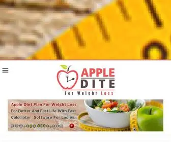 Appdits.com(Apple diet plan for weight lose) Screenshot